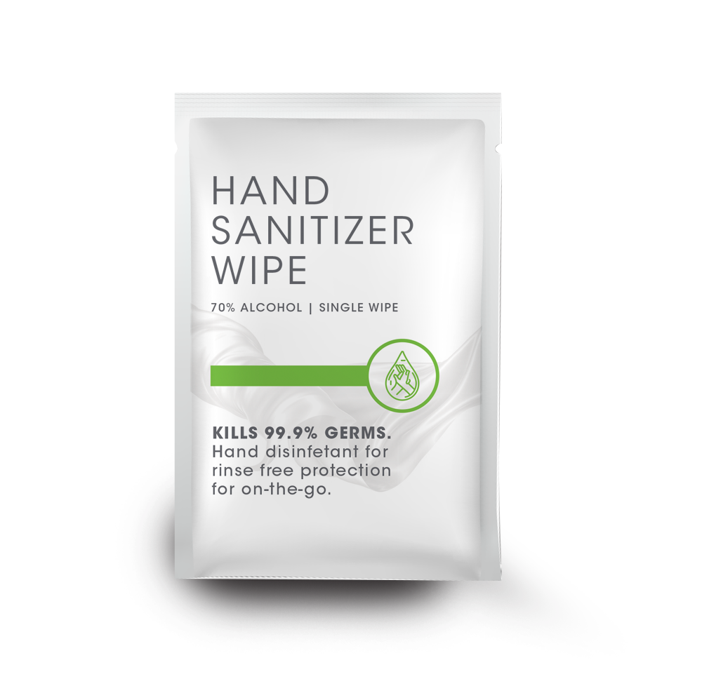 HAND SANITIZER SINGLE SACHETS PACK OF 100/500