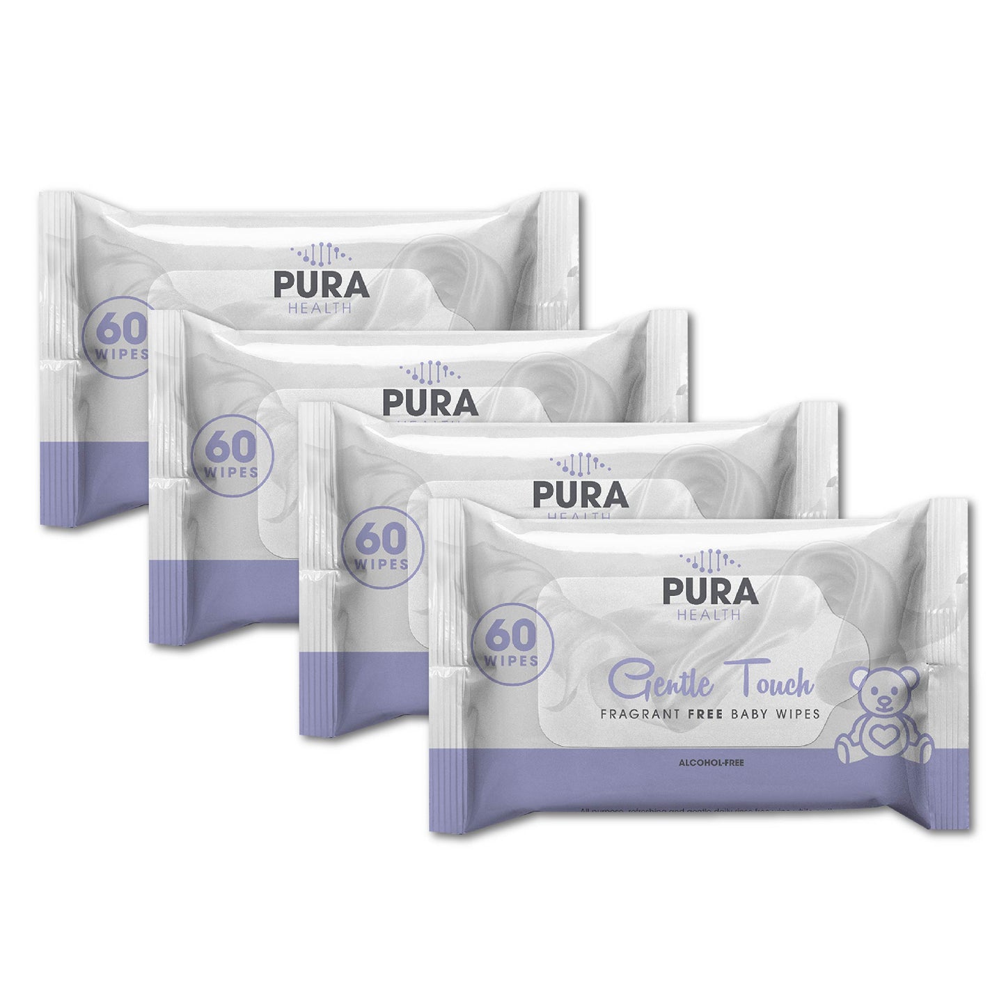 UNSCENTED BABY WIPES COMBO WITH PACK OF 60